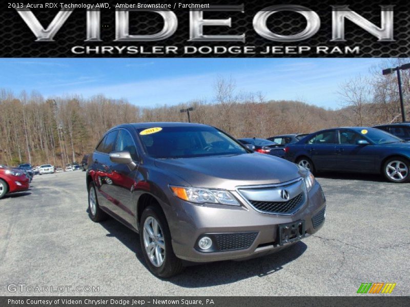 Amber Brownstone / Parchment 2013 Acura RDX Technology AWD
