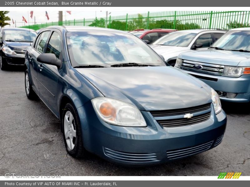 Blue Granite Metallic / Gray 2005 Chevrolet Cobalt Sedan