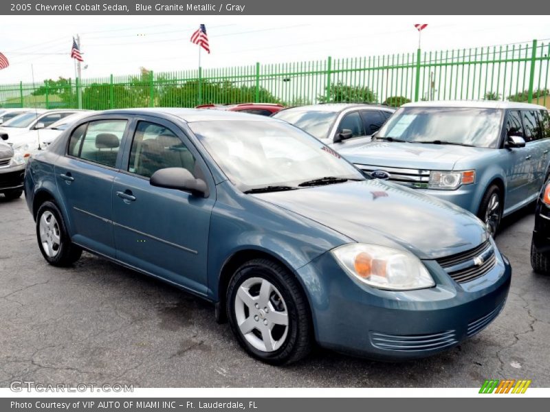 Blue Granite Metallic / Gray 2005 Chevrolet Cobalt Sedan