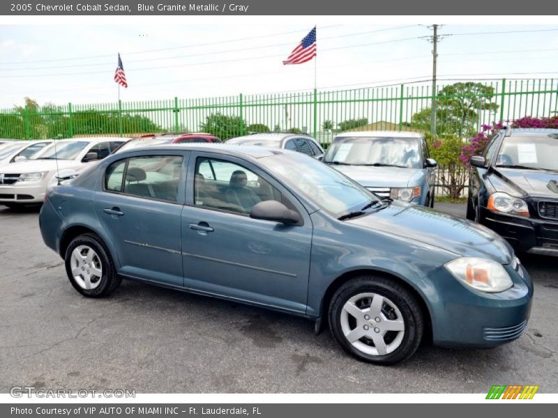 Blue Granite Metallic / Gray 2005 Chevrolet Cobalt Sedan