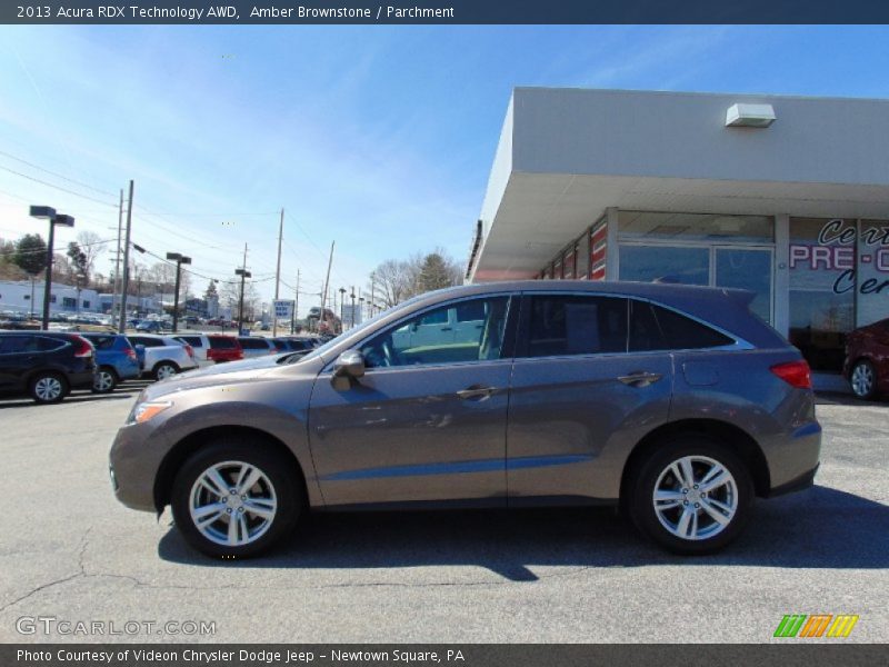 Amber Brownstone / Parchment 2013 Acura RDX Technology AWD