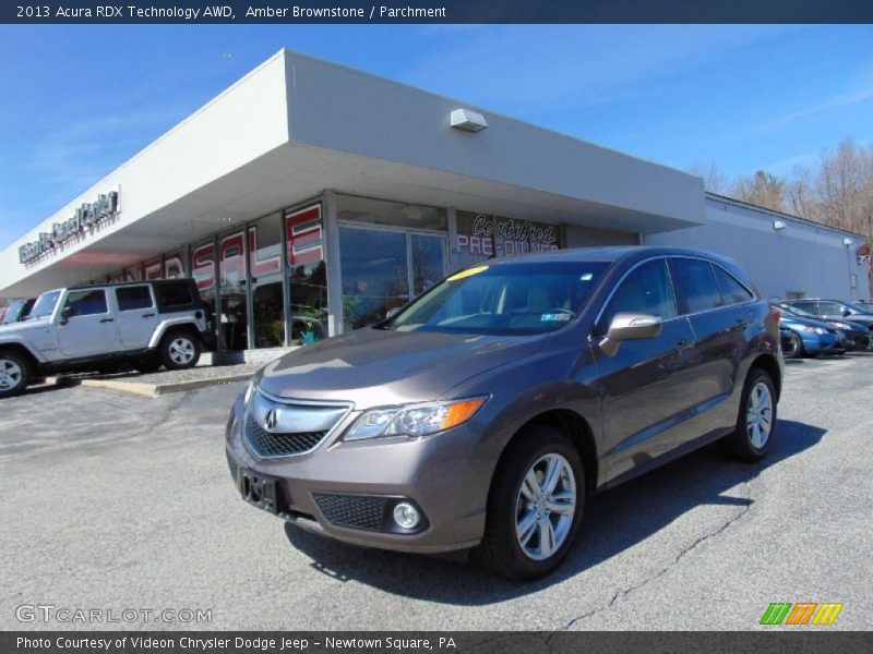 Amber Brownstone / Parchment 2013 Acura RDX Technology AWD