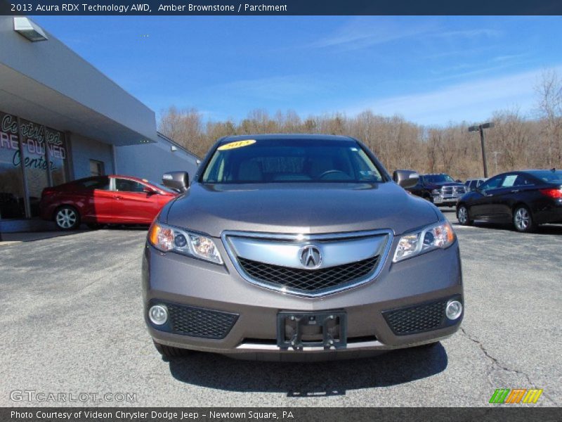 Amber Brownstone / Parchment 2013 Acura RDX Technology AWD
