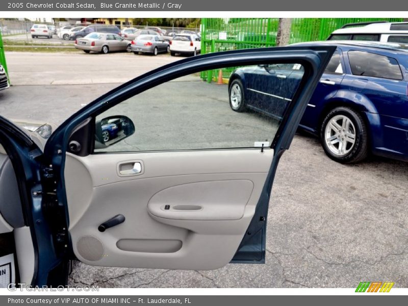 Blue Granite Metallic / Gray 2005 Chevrolet Cobalt Sedan
