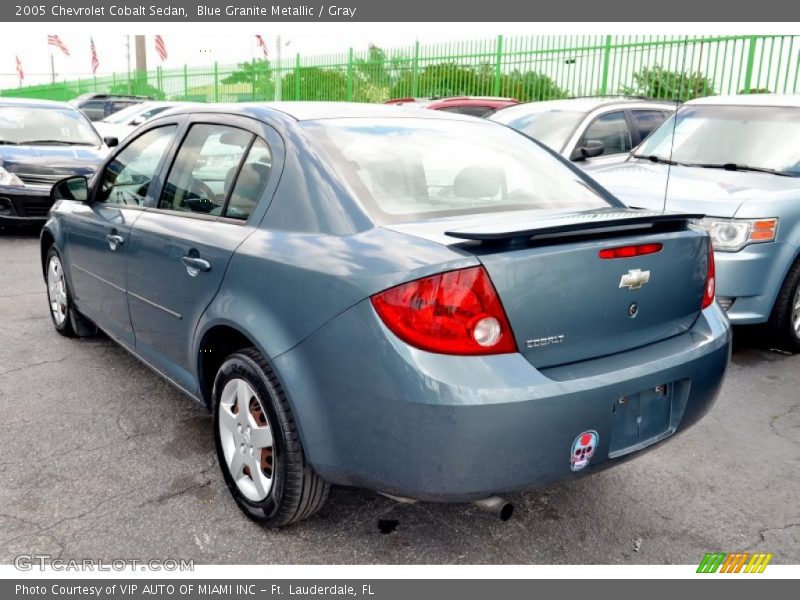 Blue Granite Metallic / Gray 2005 Chevrolet Cobalt Sedan