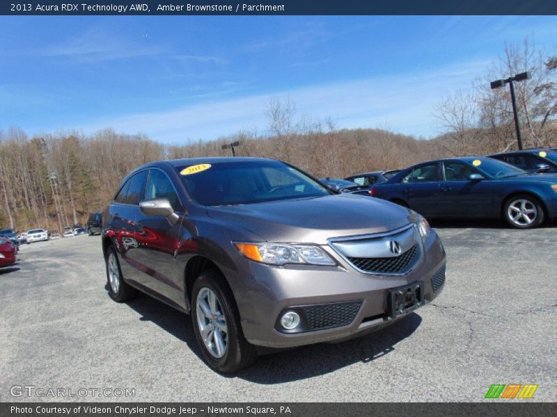 Amber Brownstone / Parchment 2013 Acura RDX Technology AWD