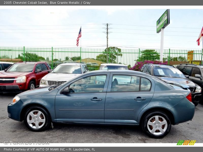 Blue Granite Metallic / Gray 2005 Chevrolet Cobalt Sedan