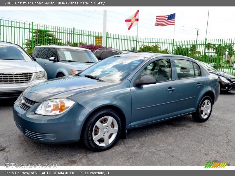 Blue Granite Metallic / Gray 2005 Chevrolet Cobalt Sedan