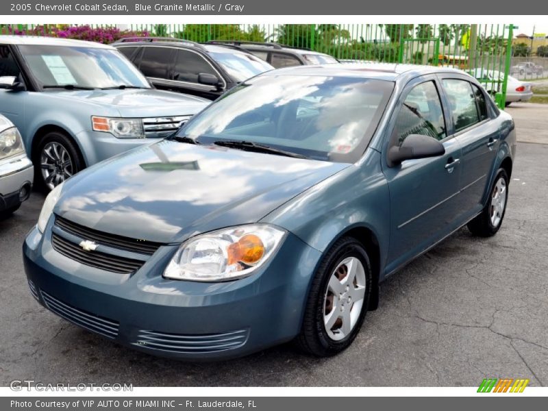 Blue Granite Metallic / Gray 2005 Chevrolet Cobalt Sedan