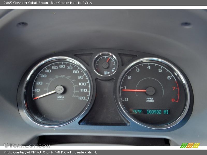 Blue Granite Metallic / Gray 2005 Chevrolet Cobalt Sedan