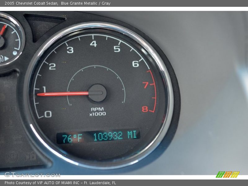 Blue Granite Metallic / Gray 2005 Chevrolet Cobalt Sedan