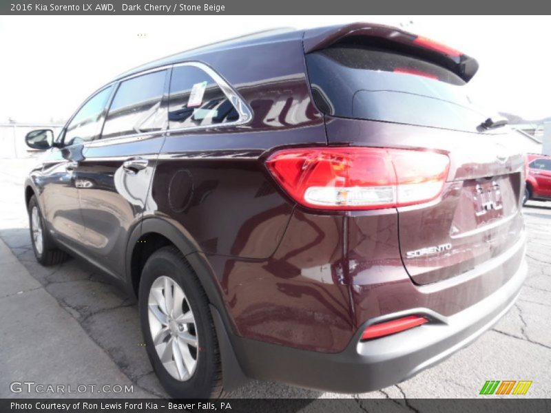 Dark Cherry / Stone Beige 2016 Kia Sorento LX AWD