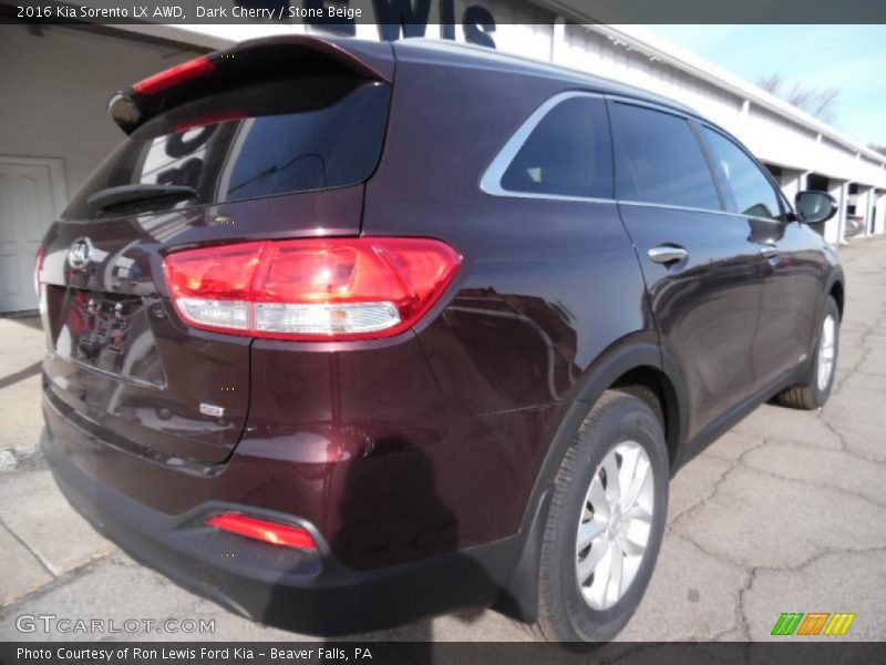 Dark Cherry / Stone Beige 2016 Kia Sorento LX AWD