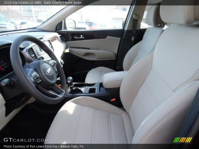 Front Seat of 2016 Sorento LX AWD