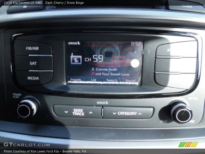 Audio System of 2016 Sorento LX AWD