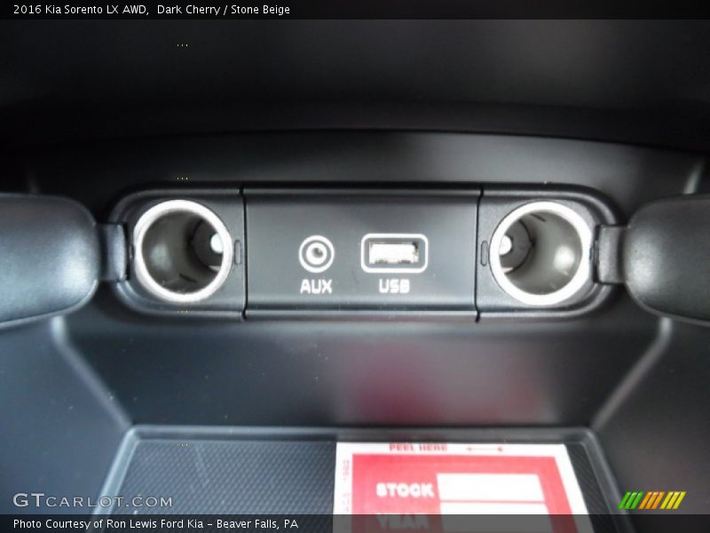Controls of 2016 Sorento LX AWD