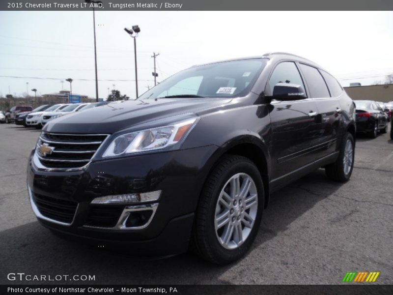 Tungsten Metallic / Ebony 2015 Chevrolet Traverse LT AWD