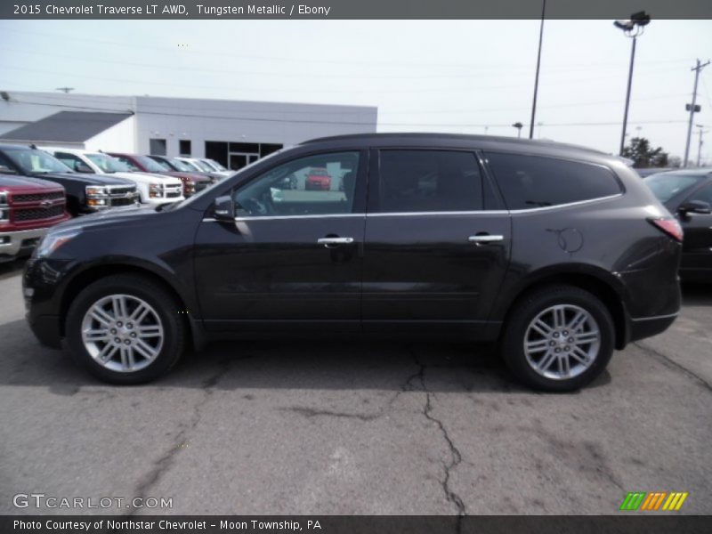 Tungsten Metallic / Ebony 2015 Chevrolet Traverse LT AWD