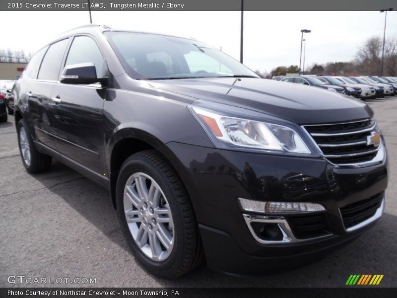 Tungsten Metallic / Ebony 2015 Chevrolet Traverse LT AWD