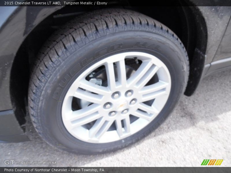Tungsten Metallic / Ebony 2015 Chevrolet Traverse LT AWD