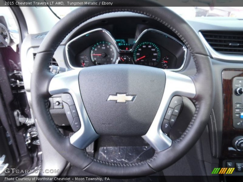 Tungsten Metallic / Ebony 2015 Chevrolet Traverse LT AWD
