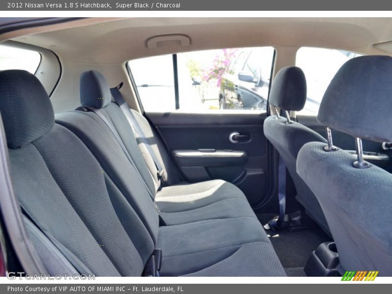 Super Black / Charcoal 2012 Nissan Versa 1.8 S Hatchback