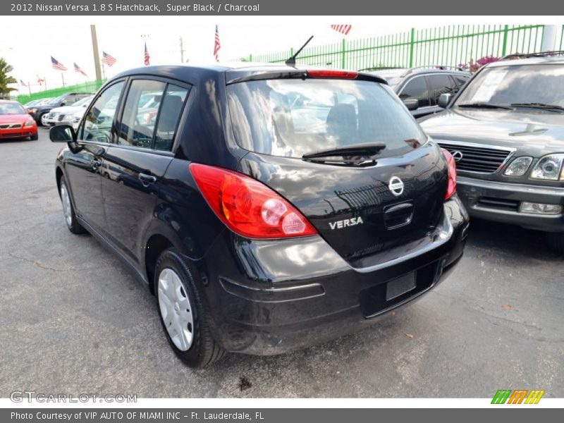 Super Black / Charcoal 2012 Nissan Versa 1.8 S Hatchback