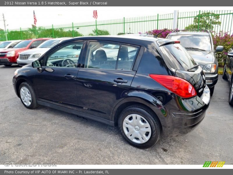 Super Black / Charcoal 2012 Nissan Versa 1.8 S Hatchback