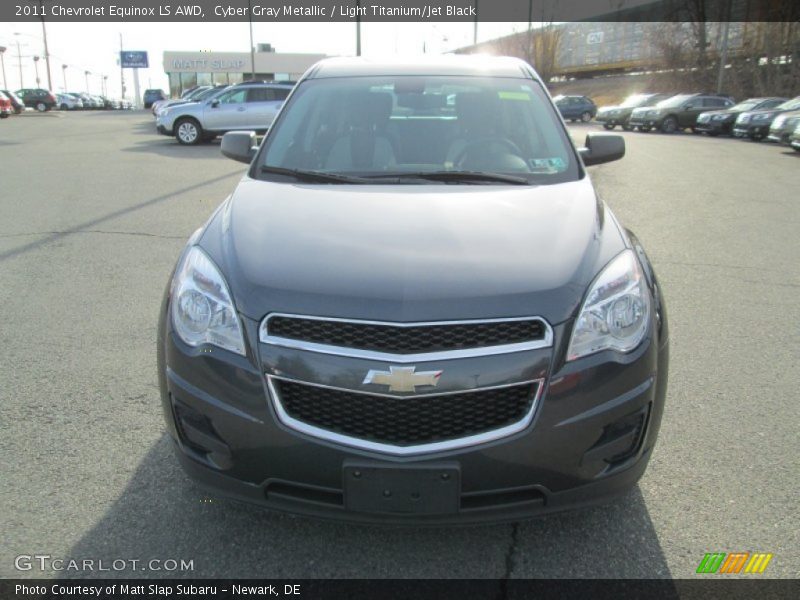 Cyber Gray Metallic / Light Titanium/Jet Black 2011 Chevrolet Equinox LS AWD