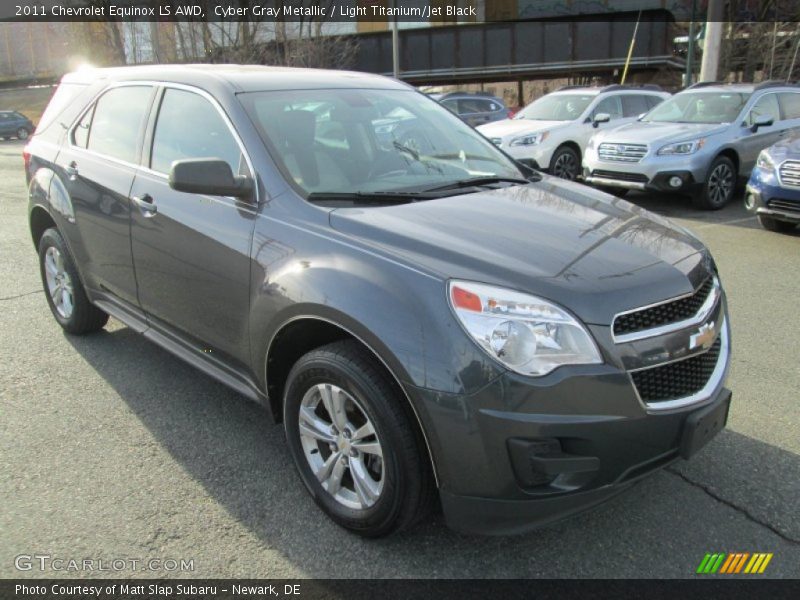 Cyber Gray Metallic / Light Titanium/Jet Black 2011 Chevrolet Equinox LS AWD