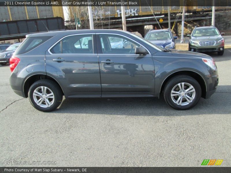 Cyber Gray Metallic / Light Titanium/Jet Black 2011 Chevrolet Equinox LS AWD
