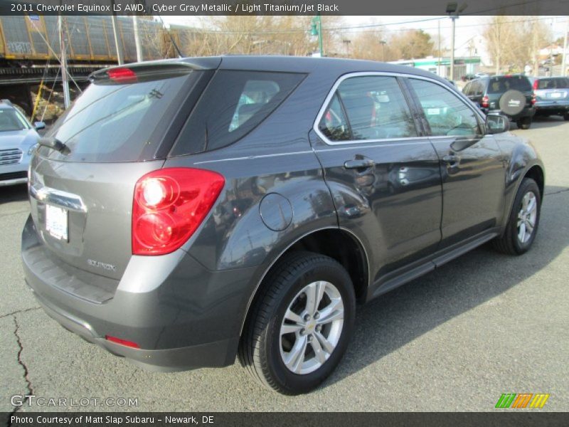 Cyber Gray Metallic / Light Titanium/Jet Black 2011 Chevrolet Equinox LS AWD