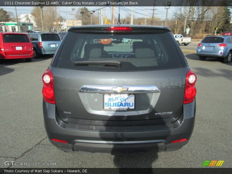 Cyber Gray Metallic / Light Titanium/Jet Black 2011 Chevrolet Equinox LS AWD