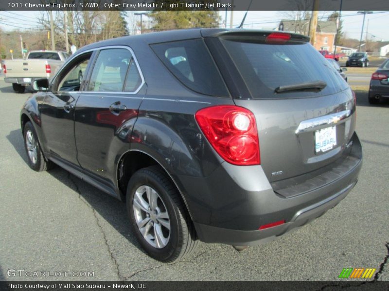 Cyber Gray Metallic / Light Titanium/Jet Black 2011 Chevrolet Equinox LS AWD