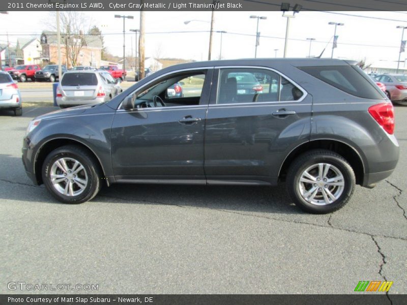 Cyber Gray Metallic / Light Titanium/Jet Black 2011 Chevrolet Equinox LS AWD