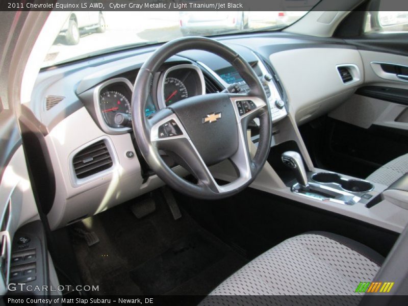 Cyber Gray Metallic / Light Titanium/Jet Black 2011 Chevrolet Equinox LS AWD