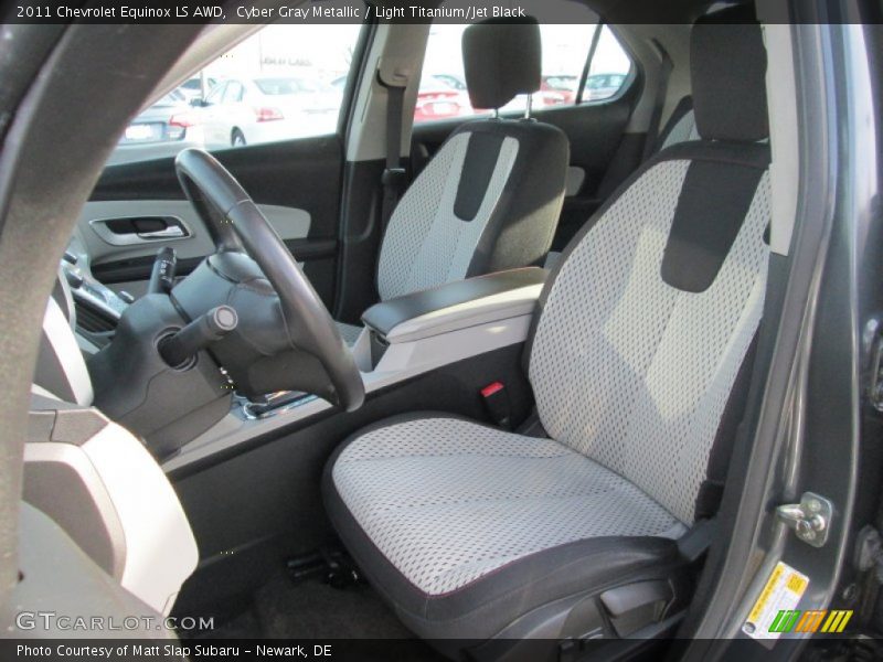 Cyber Gray Metallic / Light Titanium/Jet Black 2011 Chevrolet Equinox LS AWD