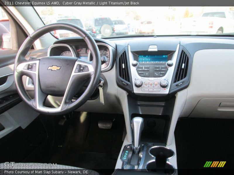 Cyber Gray Metallic / Light Titanium/Jet Black 2011 Chevrolet Equinox LS AWD