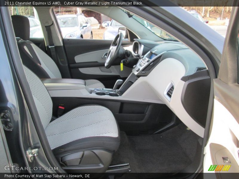 Cyber Gray Metallic / Light Titanium/Jet Black 2011 Chevrolet Equinox LS AWD
