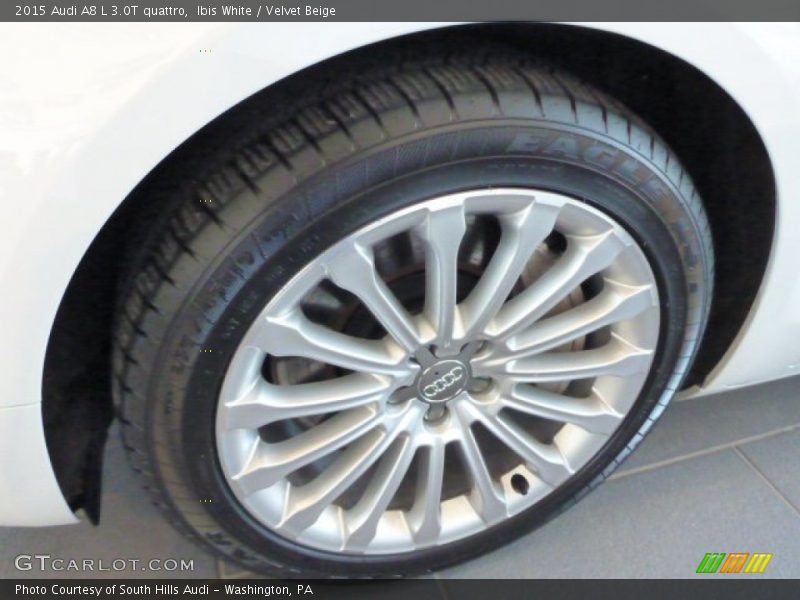 Ibis White / Velvet Beige 2015 Audi A8 L 3.0T quattro