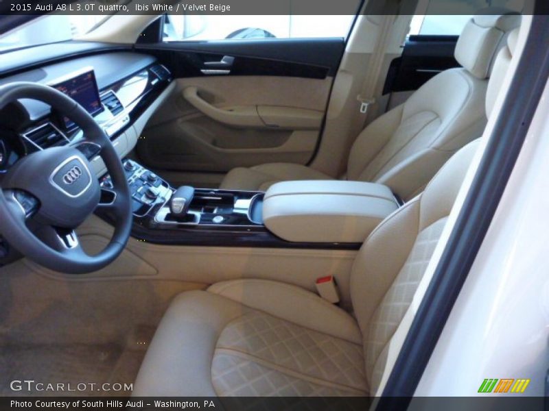 Ibis White / Velvet Beige 2015 Audi A8 L 3.0T quattro