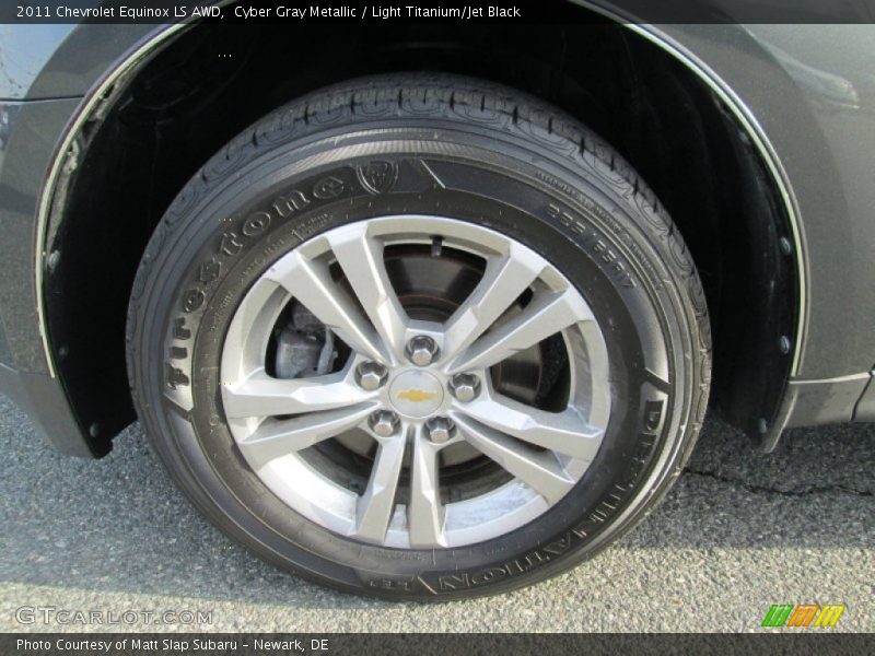 Cyber Gray Metallic / Light Titanium/Jet Black 2011 Chevrolet Equinox LS AWD