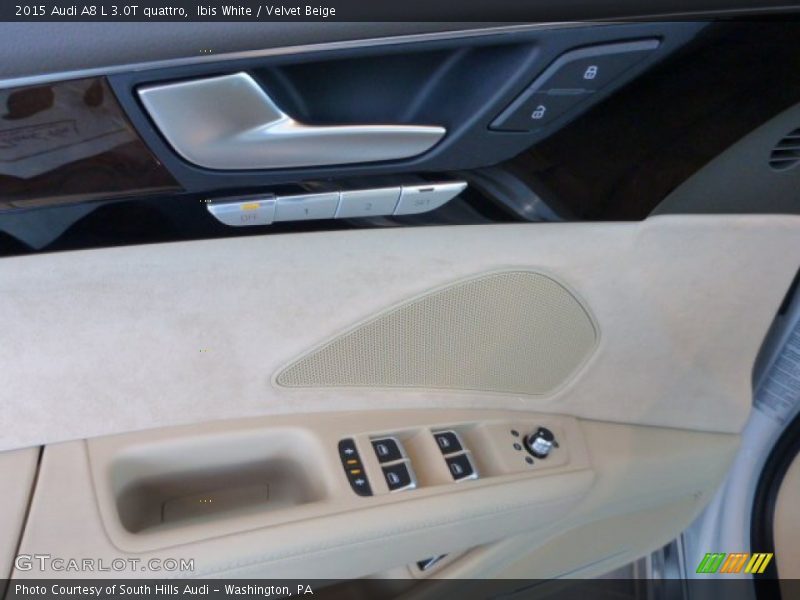 Ibis White / Velvet Beige 2015 Audi A8 L 3.0T quattro