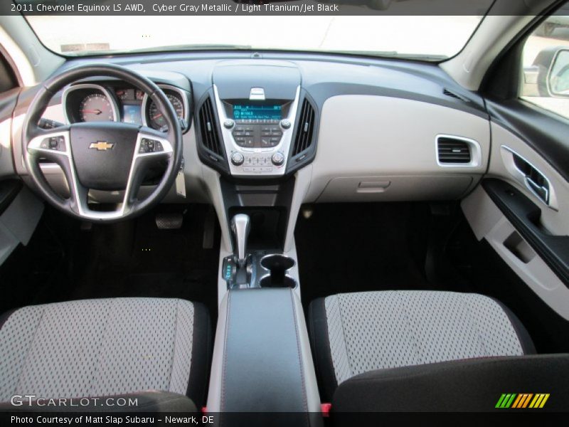 Cyber Gray Metallic / Light Titanium/Jet Black 2011 Chevrolet Equinox LS AWD