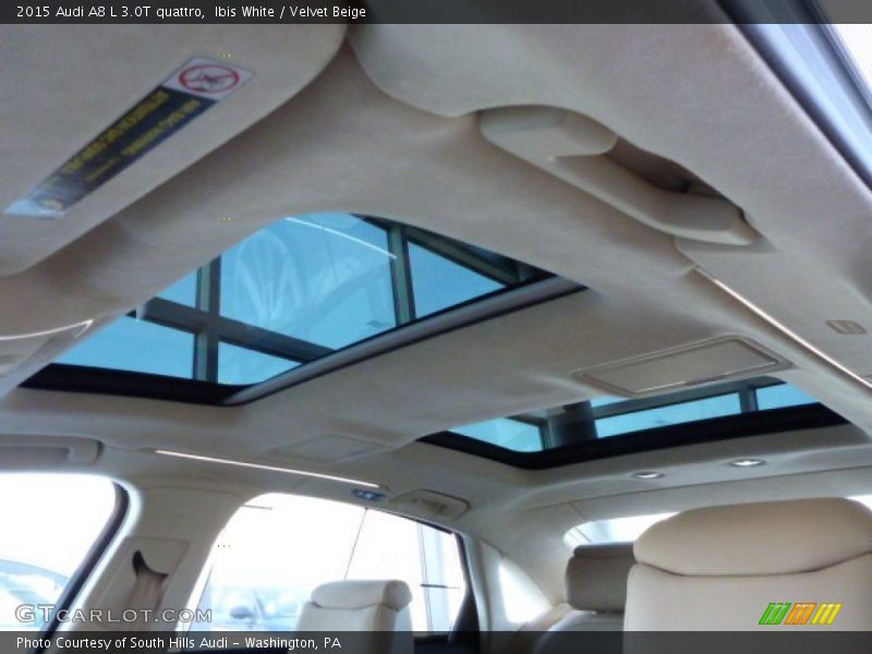 Ibis White / Velvet Beige 2015 Audi A8 L 3.0T quattro