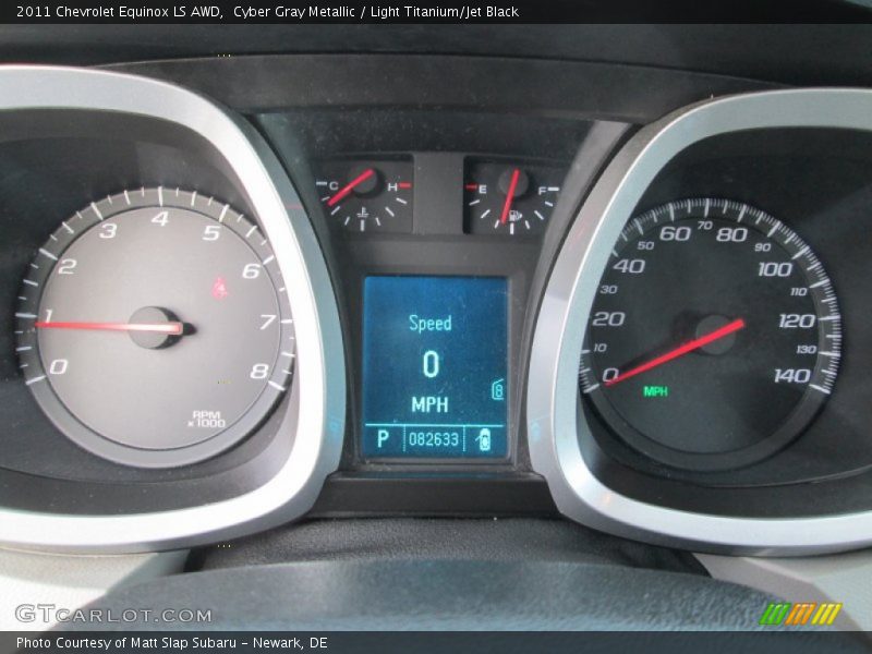 Cyber Gray Metallic / Light Titanium/Jet Black 2011 Chevrolet Equinox LS AWD