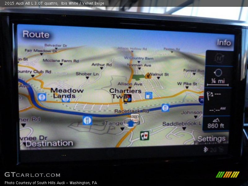 Ibis White / Velvet Beige 2015 Audi A8 L 3.0T quattro