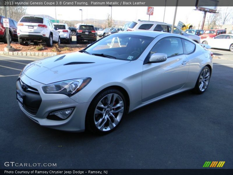 Platinum Metallic / Black Leather 2013 Hyundai Genesis Coupe 3.8 Grand Touring