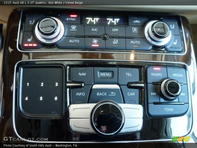 Ibis White / Velvet Beige 2015 Audi A8 L 3.0T quattro