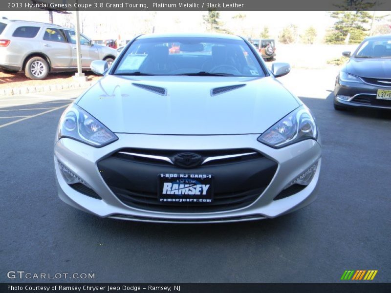 Platinum Metallic / Black Leather 2013 Hyundai Genesis Coupe 3.8 Grand Touring